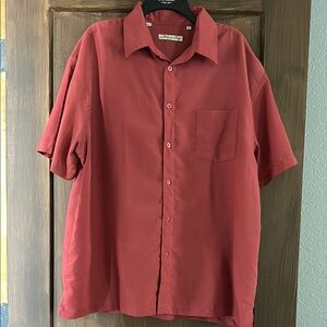 Men's Red Short Sleeve Shirt
